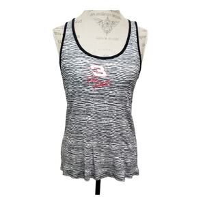 NASCAR for her Dale Earnhardt No. 3 Black Animal Print Crew Neck Tank Top